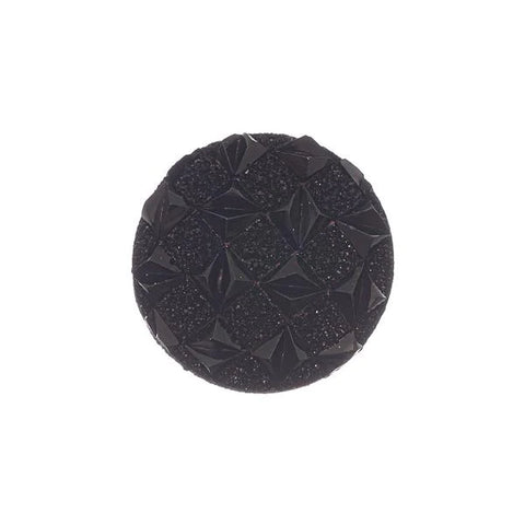 12mm Round Black Cluster Resin Cabochons