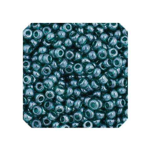 11/0 Czech Seed Beads #35065 Transparent Luster Teal 23g