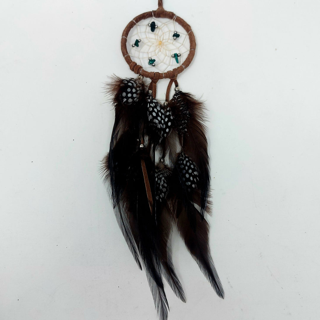 Monague 2.5" Brown Dreamcatcher w/Semi-Precious Stones
