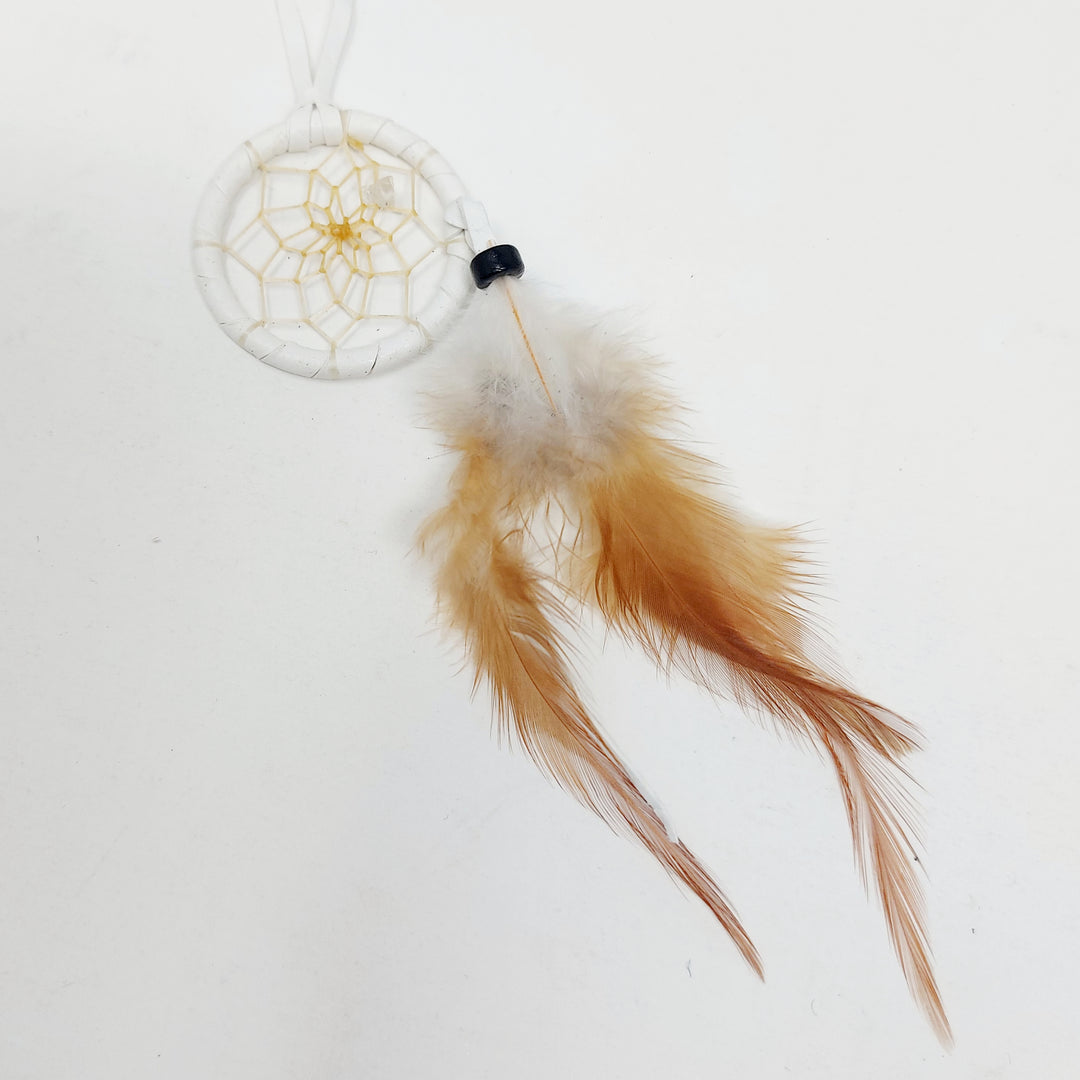 Monaque 1.5" White Cascade Dreamcatcher