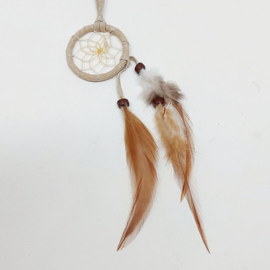 Monague 1.5" Tan Cascade Dreamcatcher