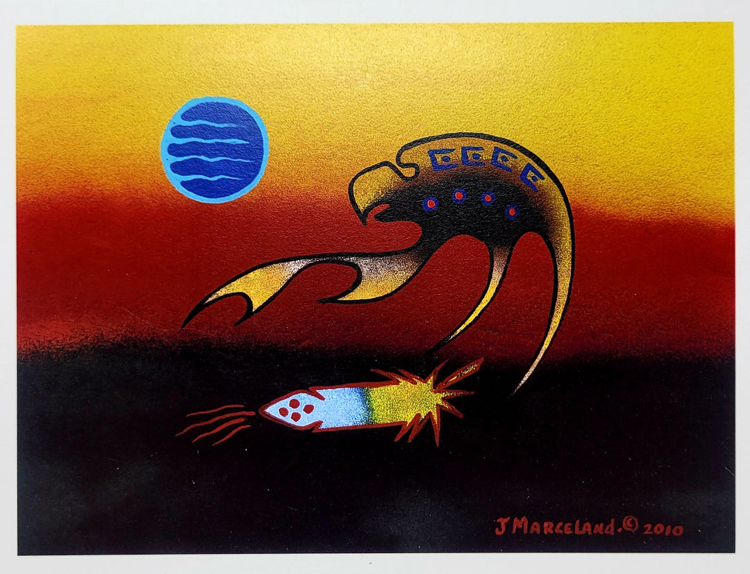 "Eagle Feather (2010)" Art Card by Johnny Marceland