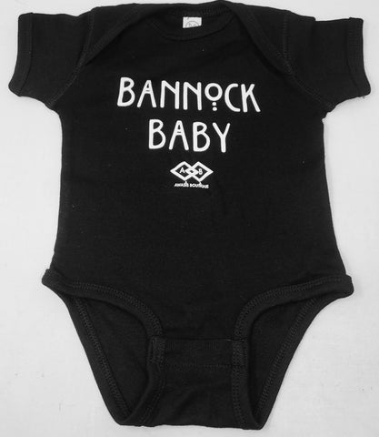 Awasis Boutique "Bannock Baby" Black Onesie