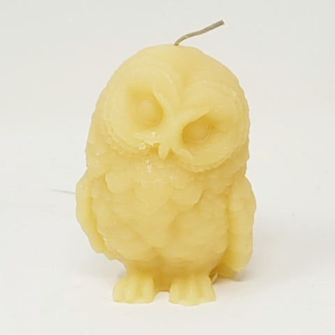 Laughing Lichen Beeswax Owl Candle