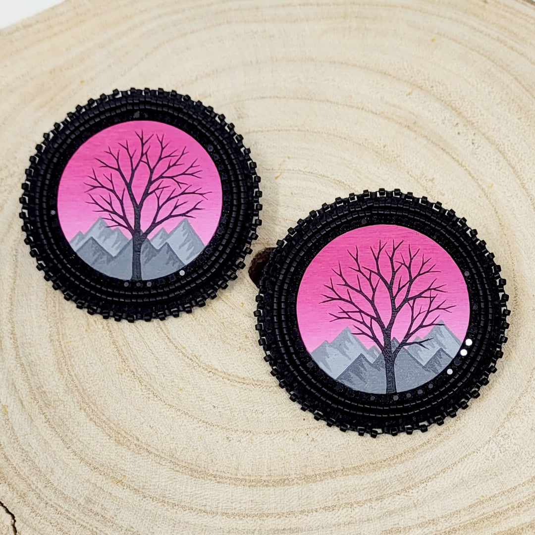 Beth Rose Designs Hand Painted Earrings