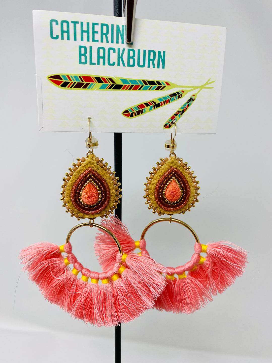 Catherine Blackburn Tuffed Teardrops With Fans