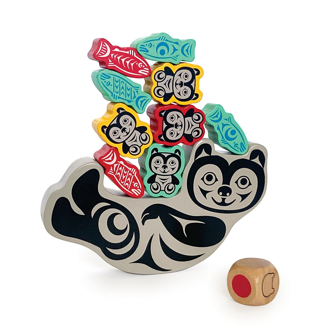 Native Northwest Stacking Blocks Balancing Game