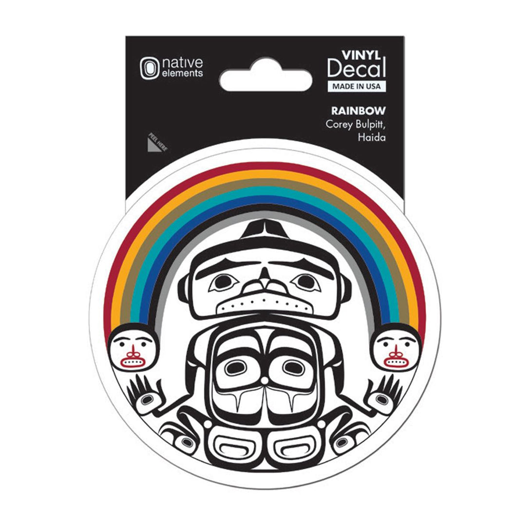 Native Northwest Rainbow Premium Decal