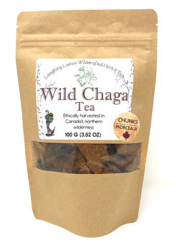 Wild Chaga Tea By Laughing Lichen Wildcrafted Herb & Tea