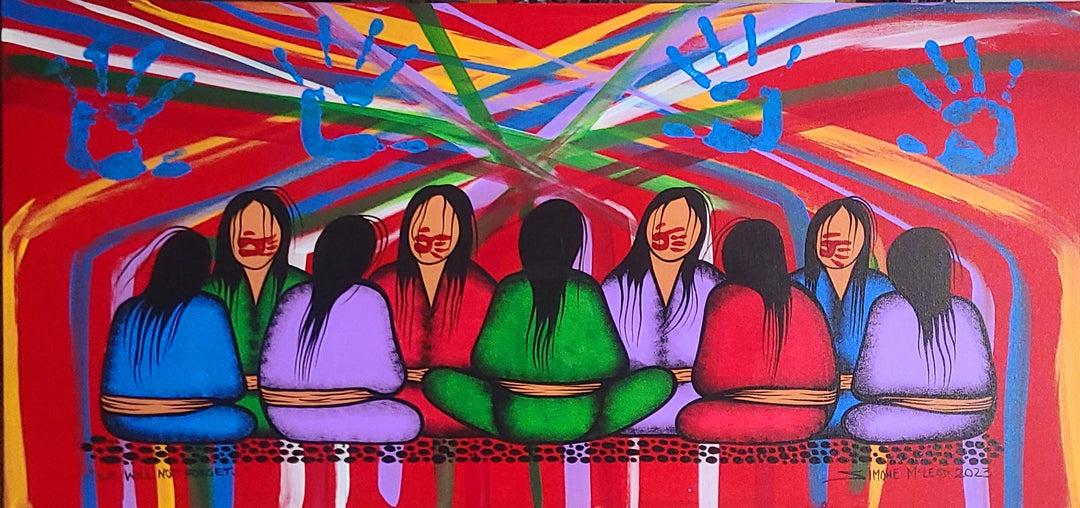 Simone McLeod 24x48 "We Will Not Forget" (2023)