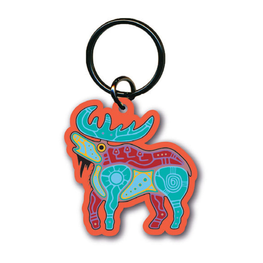 Native Northwest Moose Keychain
