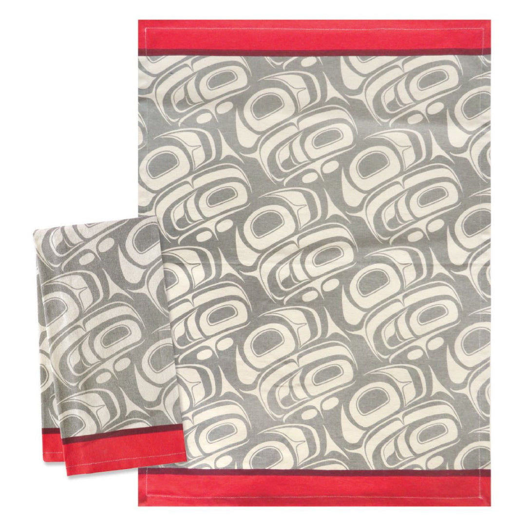Native Northwest Transforming Eagle Tea Towel