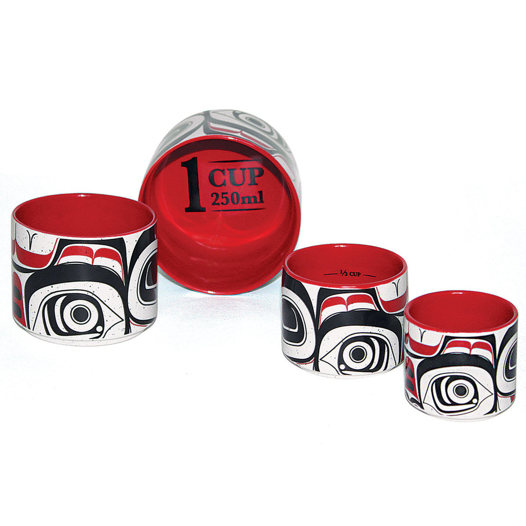 Native Northwest Matriarch Bear Ceramic Measuring Cups