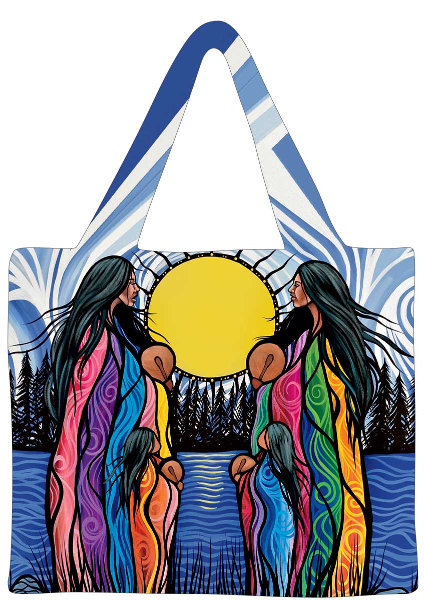 CAP Mother Daughter Water Song Reusable Shopping Bag