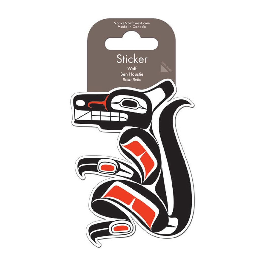 Native Northwest Wolf Sticker