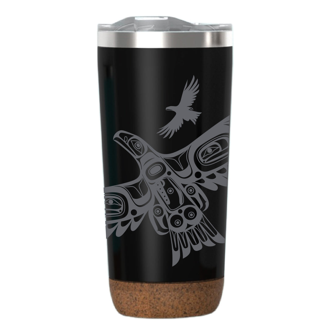 Native Northwest Cork Base Travel Mug - Soaring Eagle 20oz