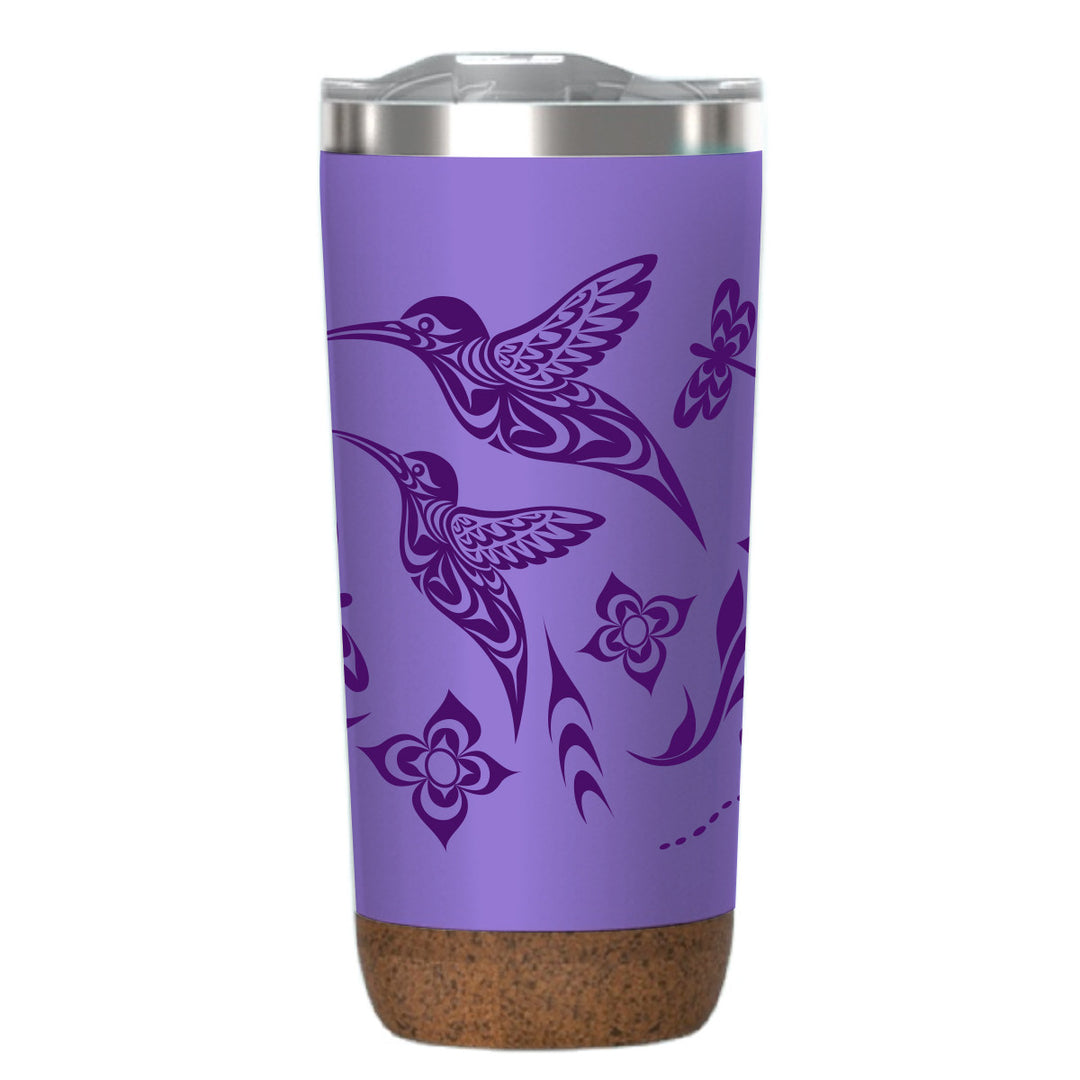 Native Northwest Cork Base Travel Mug - Hummingbird 20oz