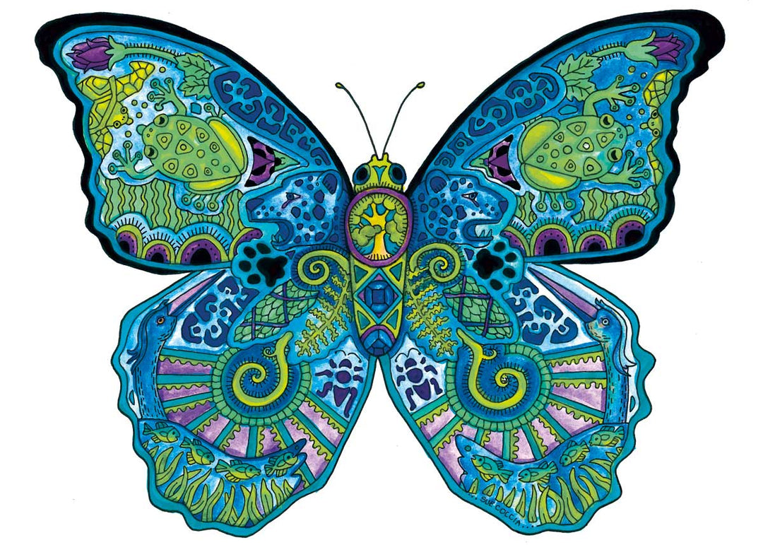 CAP Blue Morpho Art Magnet