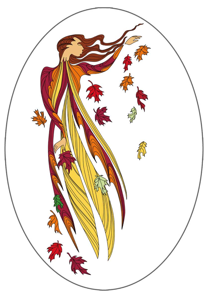 CAP Leaf Dancer Art Sticker