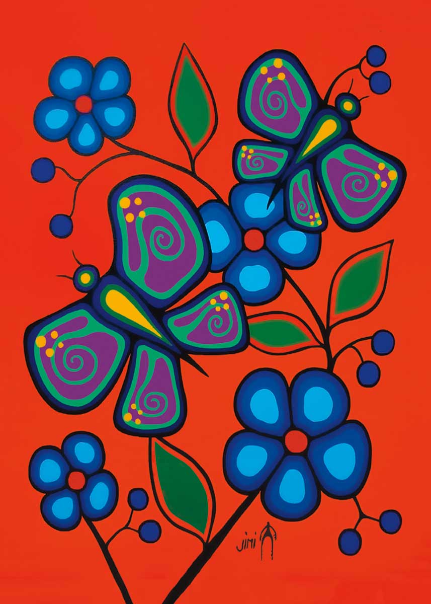 CAP Butterflies and Flowers Art Magnet