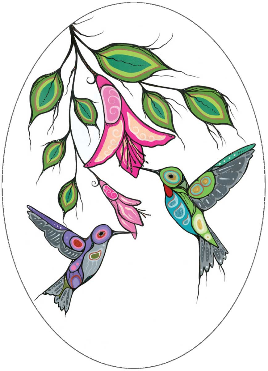 CAP Cree Hummingbirds Sticker