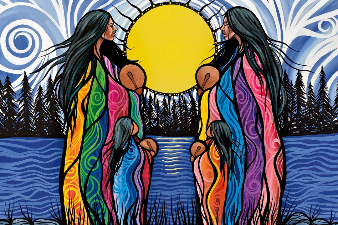 CAP Mother Daughter Water Song Art Plaque