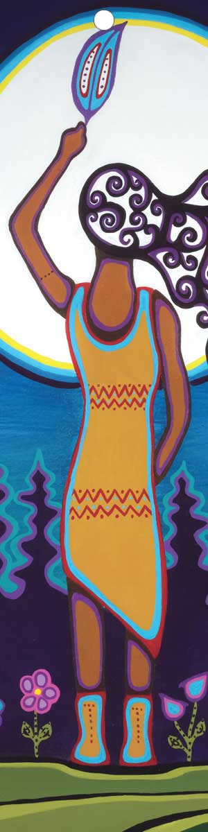 CAP Bookmark Woman and Grandmother Moon