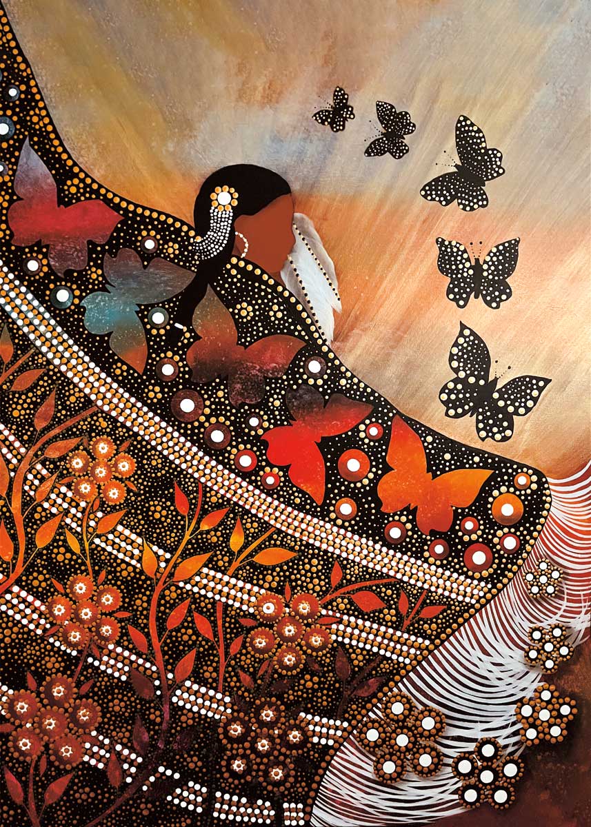 CAP Butterfly Dance Art Card