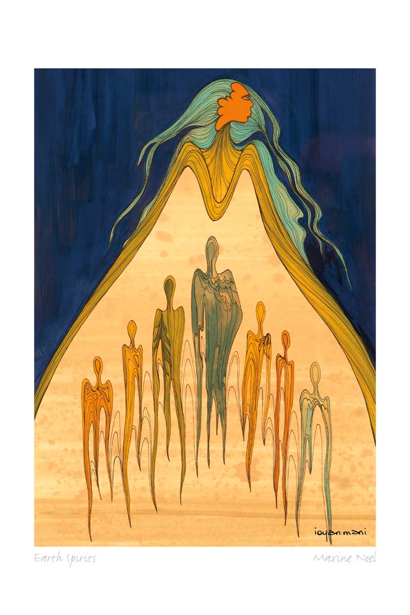 CAP "Earth Spirits" Limited Edition Signed Printed Canvas