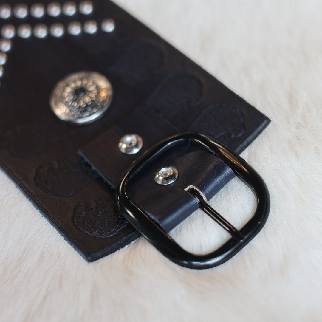 Iskotew Pahkekin 33" Eagle Stamped Leather Belt