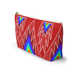 Native Anthro Red Geo Accessory Bag