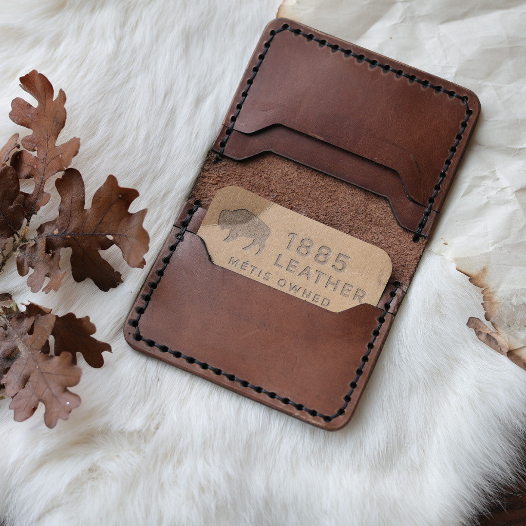 1885 Leather Co. Bifold Engraved Leather Wallet