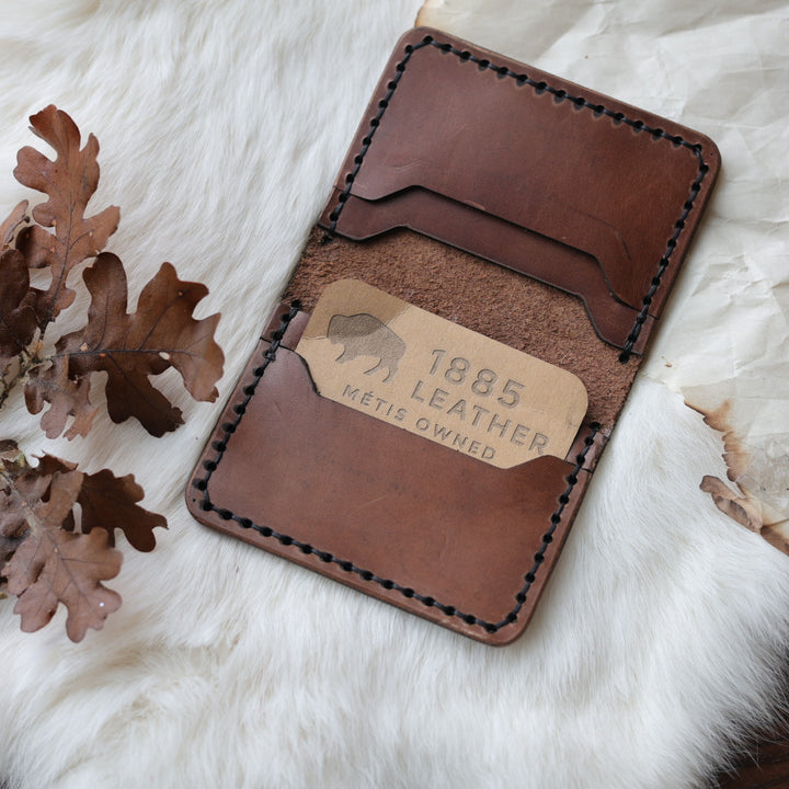 1885 Leather Co. Bifold Engraved Leather Wallet