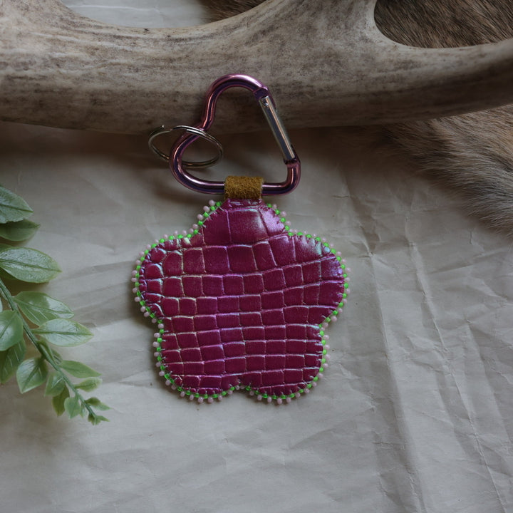 Keegan W. Floral Beaded Bag Charms/Keychains
