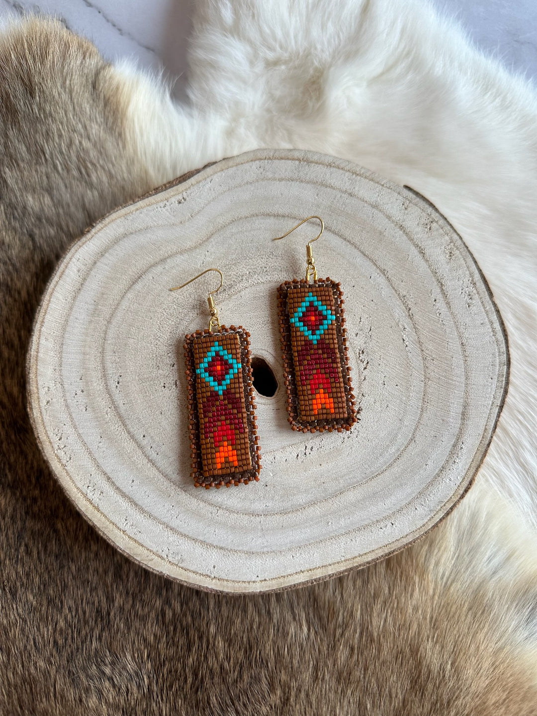 Beth Rose Designs Brown & Turquoise Loomed Collection