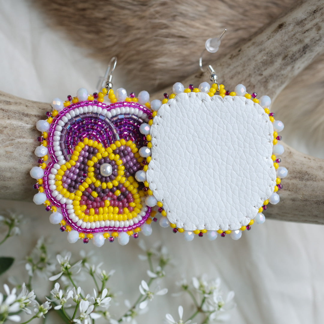 Keegan W. Pansy Earrings
