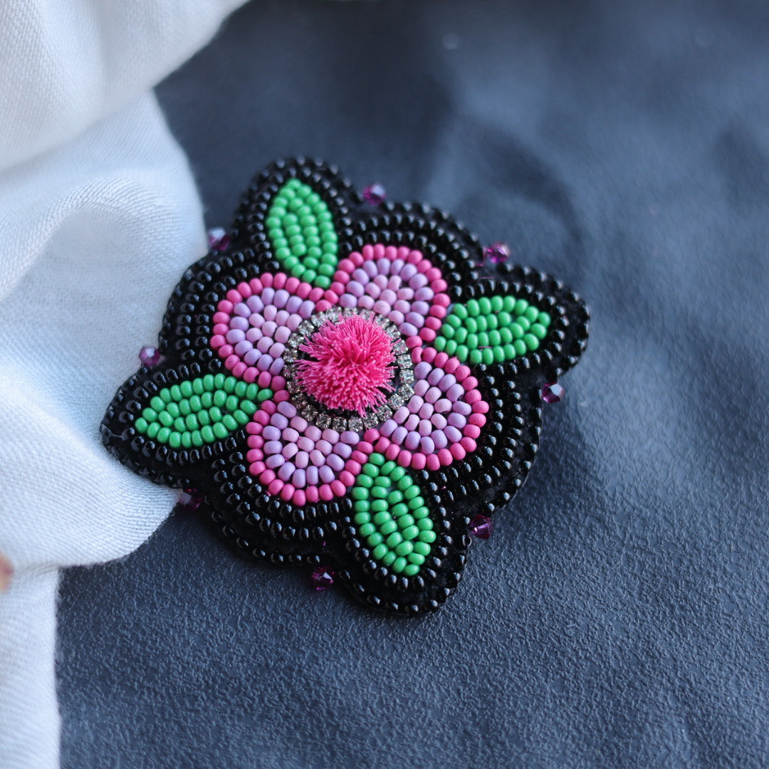 Beth Rose Designs Jade Collection Floral Brooches