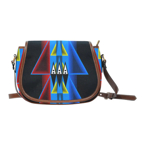 Native Anthro Shades & Feathers Saddle Bag