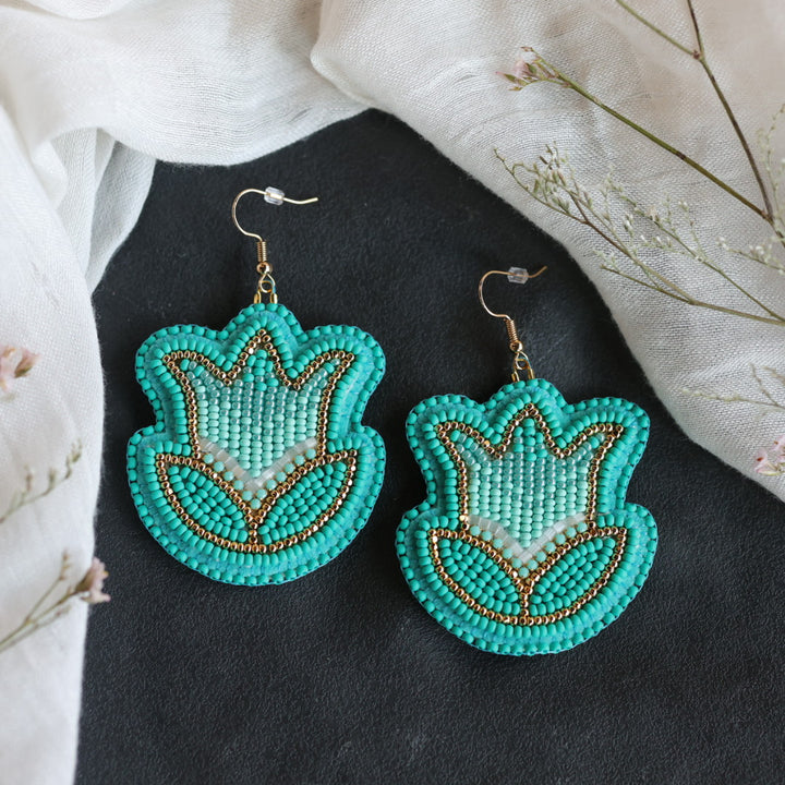Beth Rose Designs Turquoise Tulip Earrings