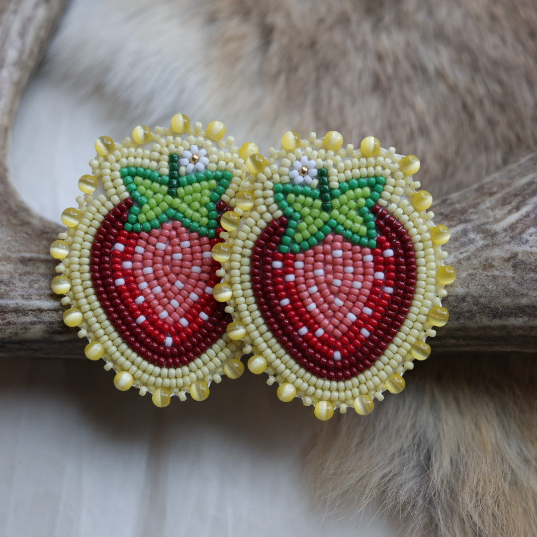 Keegan W. Yellow Strawberry Earrings