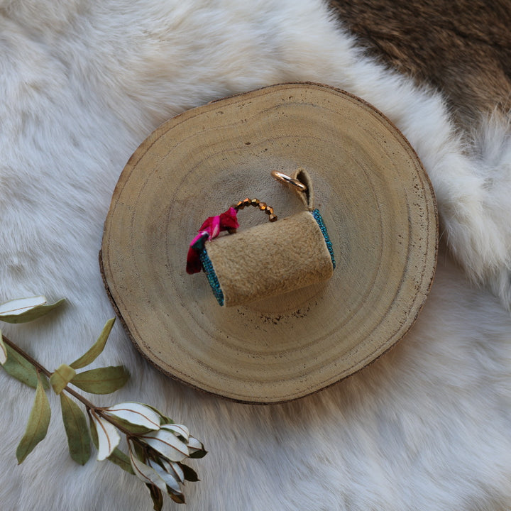 Mercedes G. Moose Hide Medicine Purse Charm