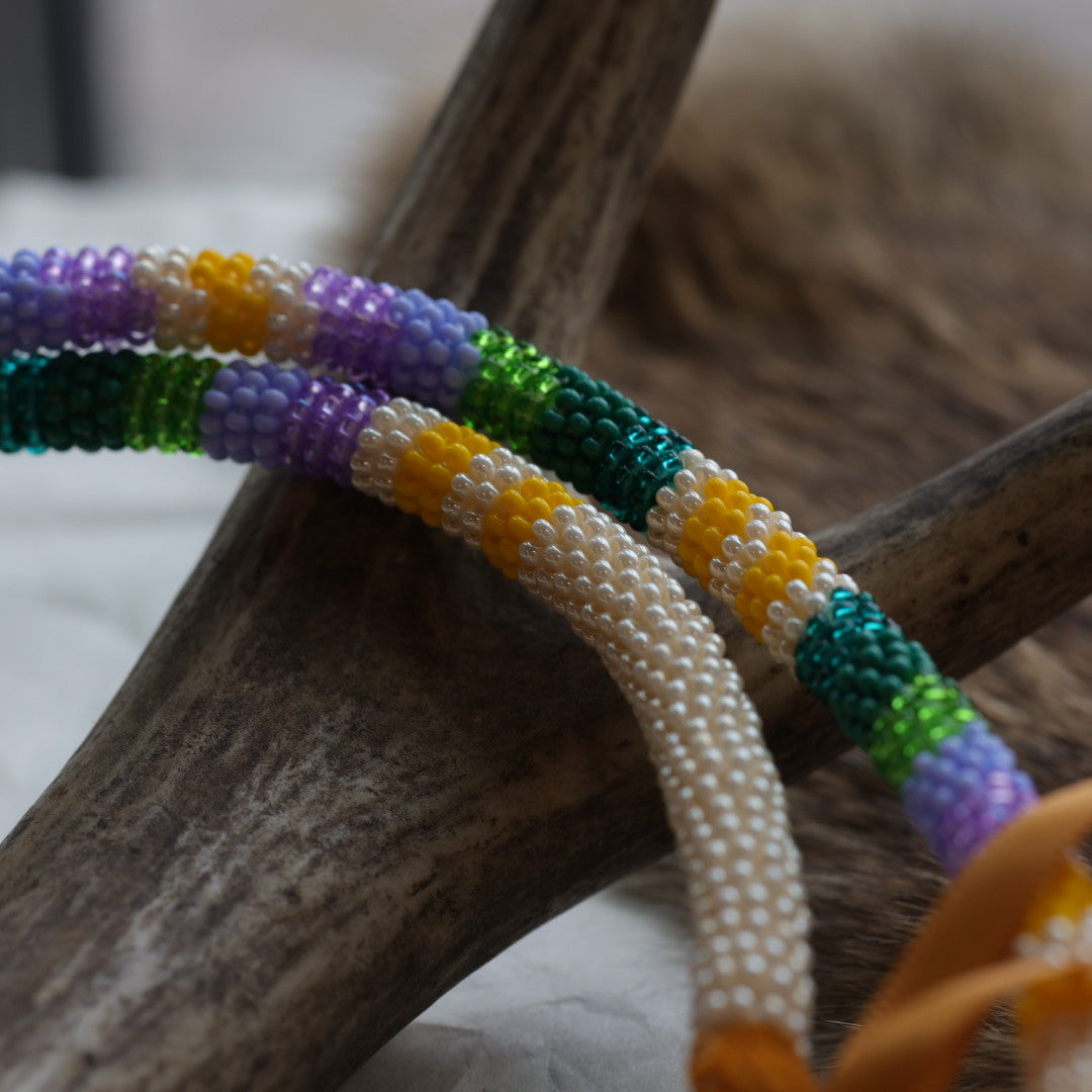 Keegan W. Purple Floral Medallion