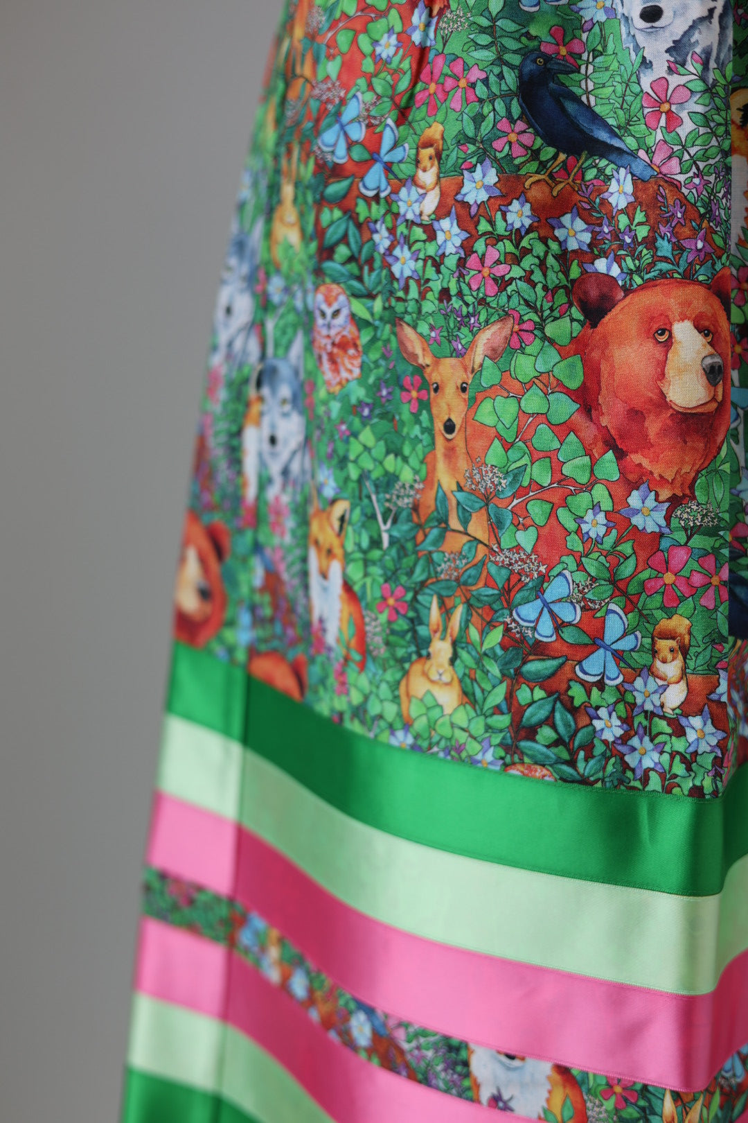 Adeline C. Forest Animals Ribbon Skirt