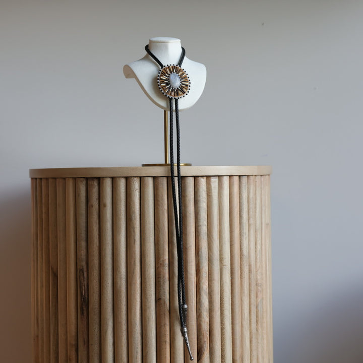 TLee Beads Moonstone Bolo Tie