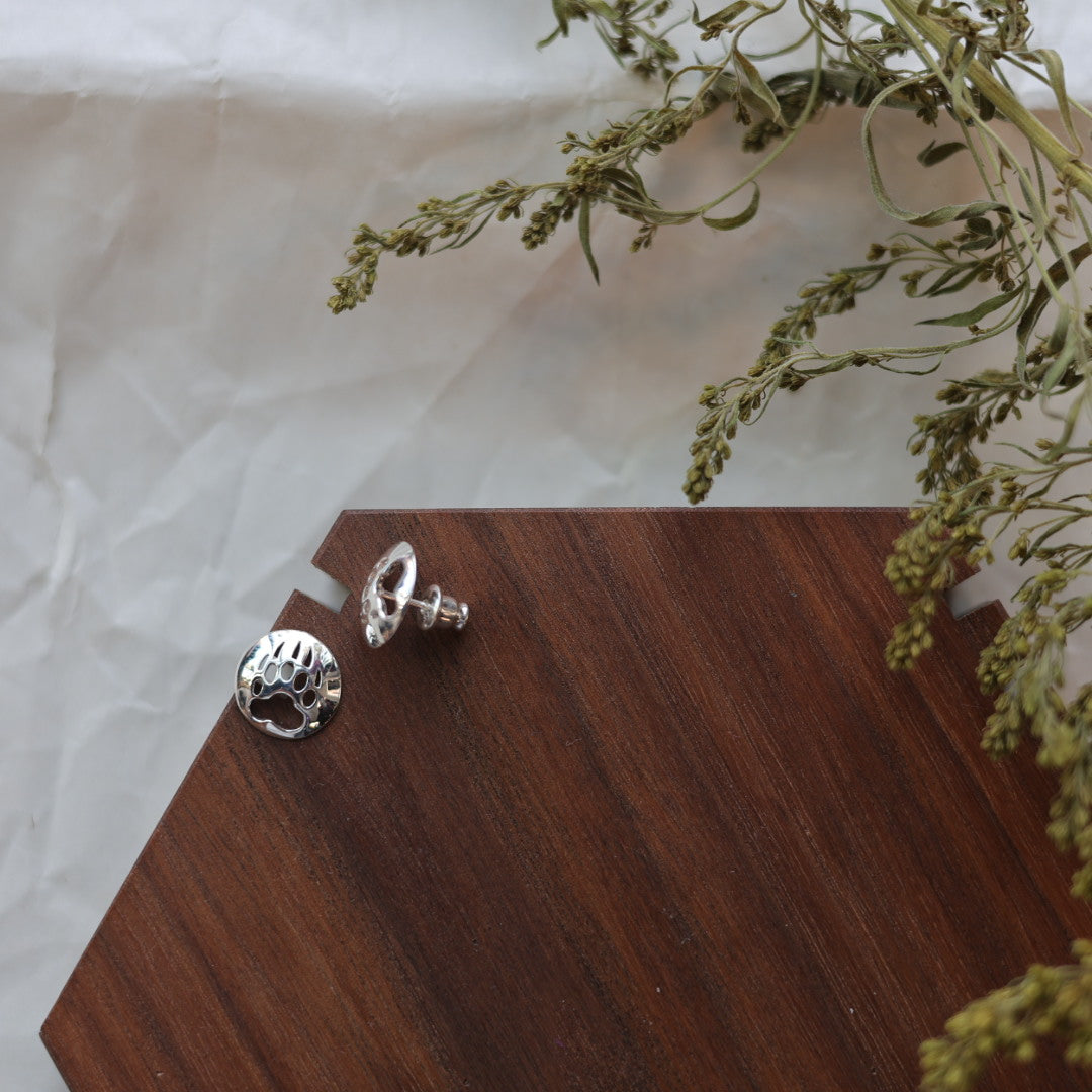 Medicine Bear Arts Paw Cut Out Studs