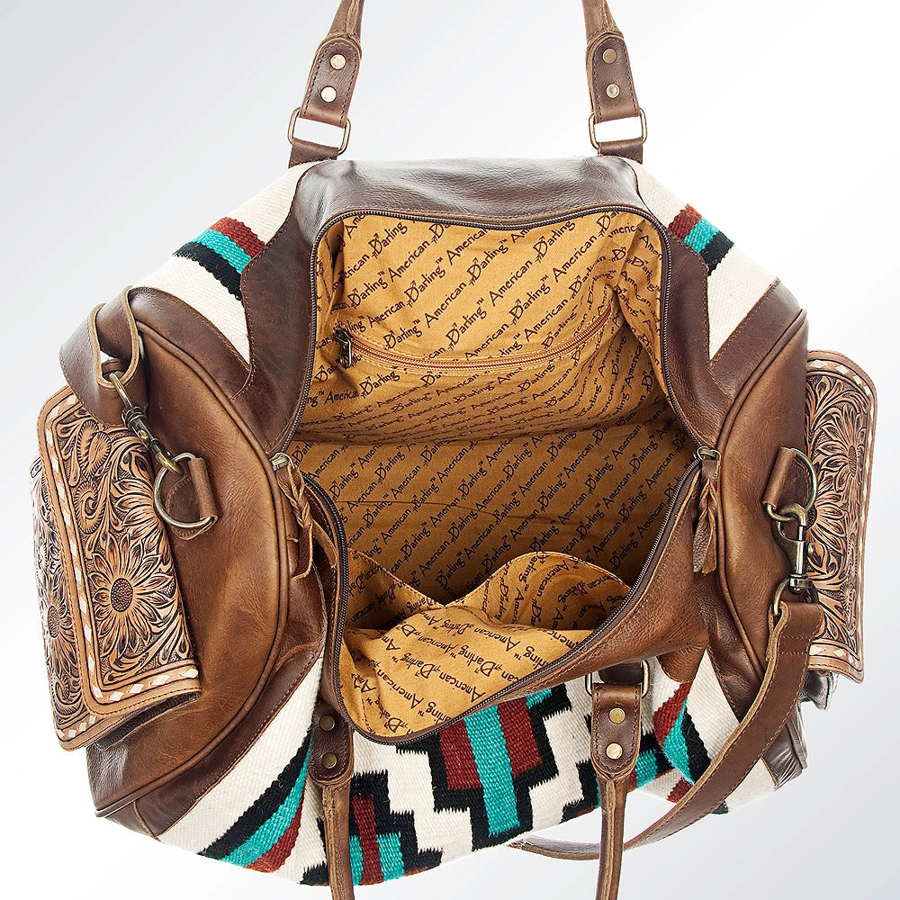 LS Western Ivory Saddle Blanket Duffel Bag