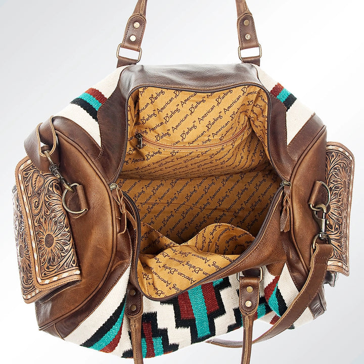 LS Western Ivory Saddle Blanket Duffel Bag
