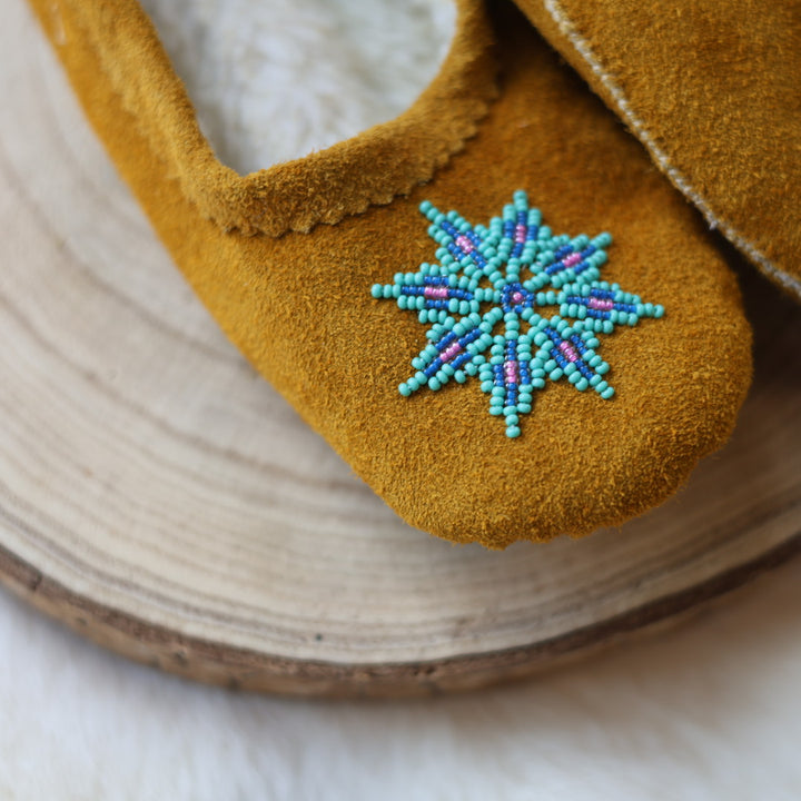 T.Sullivan Size 8 Women Teal Star Ballerina Slippers