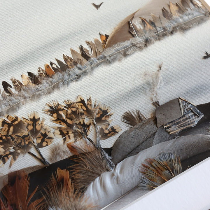 Shannon Dunn 12"x15" Cabin Feather Artwork