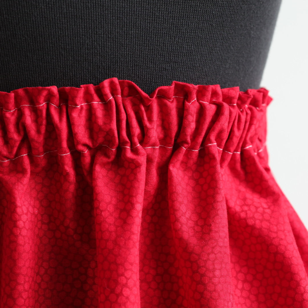 Vi's CREE-ations Red Ribbon Skirt